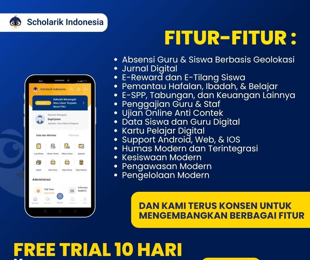 Aplikasi sekolah lengkap untuk semua jenjang di Kademangan, Probolinggo, solusi terbaik untuk kemajuan pendidikan, hubungi 082312504618 untuk informasi lebih lanjut