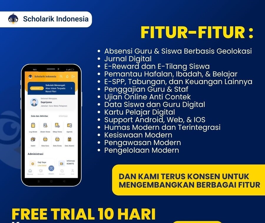 Informasi harga aplikasi sekolah lengkap dan terintegrasi untuk memudahkan manajemen sekolah di Kademangan Probolinggo hubungi kami di 082312504618